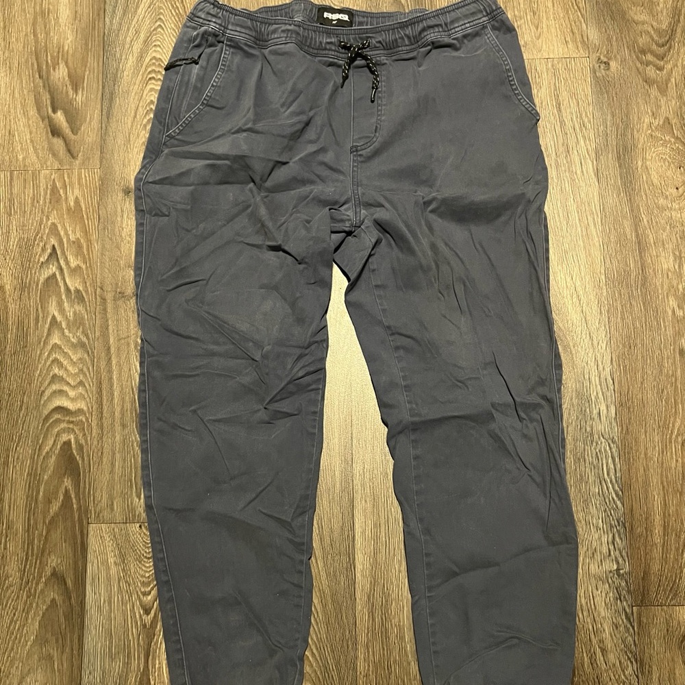 RSQ Men's Navy Cotton Jogger Pants